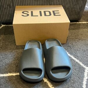 Yeezy slides blue